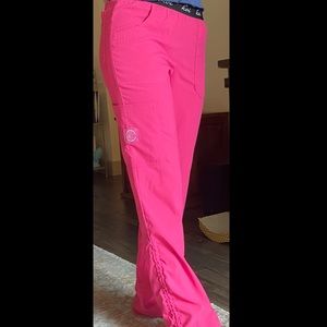Koi Lite scrub pants// size XS// Hot Pink